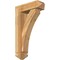 Ekena Millwork Thorton Arts and Crafts Rough Sawn Bracket w/ Offset Brace, Western Red Cedar, 6"W x 18"D x 30"H BKT0604X18X30THR03RWR - alternate 1
